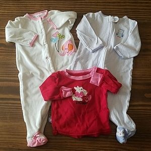 9 month footie pj lot